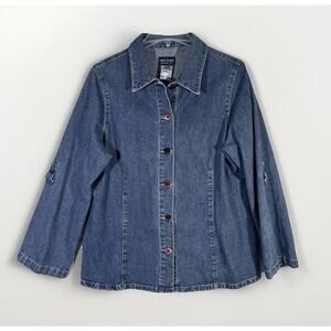 FDJ French Dressing Jeans Women’s 14 Denim Shirt Jacket